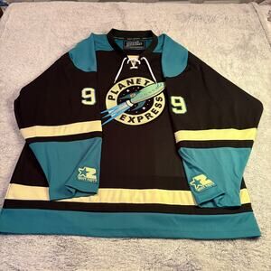 2018 Geeky Jerseys Futurama Planet Express Hockey Jersey 2XL
